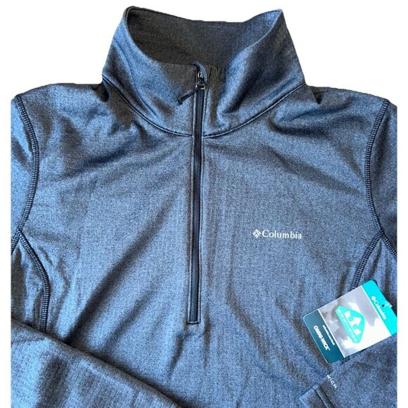 NEW Columbia Park View Grid Fleece Long Sleeve Half-Zip Women's Size Large Gray - Picture 4 of 11